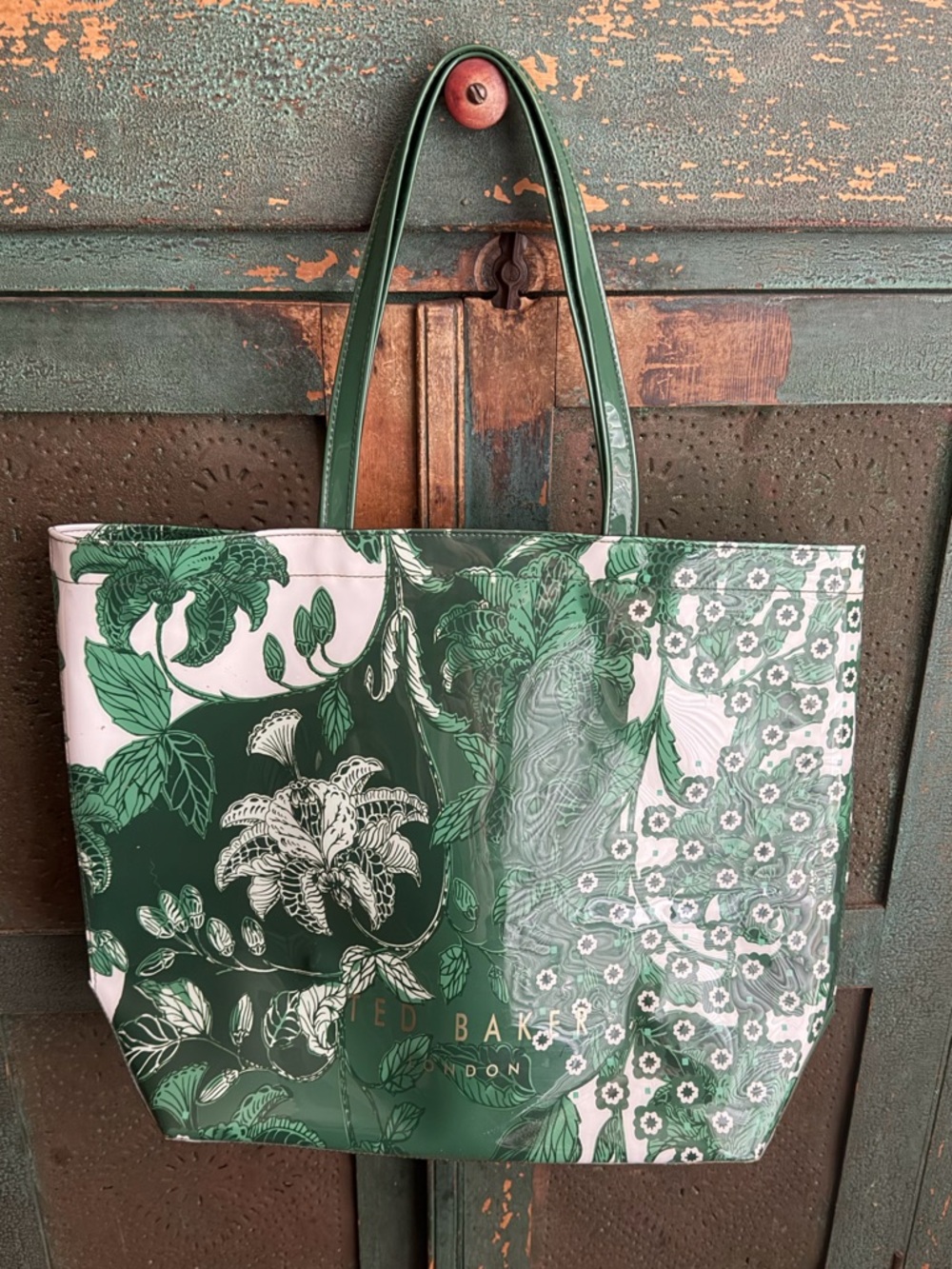 Ted Baker Rolocon Rococo Icon Tote in Green Turquoise - Picture 5 of 9